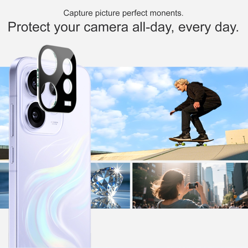 IMK sklo čočky fotoaparátu na mobil Oppo Reno 16 5G - černé