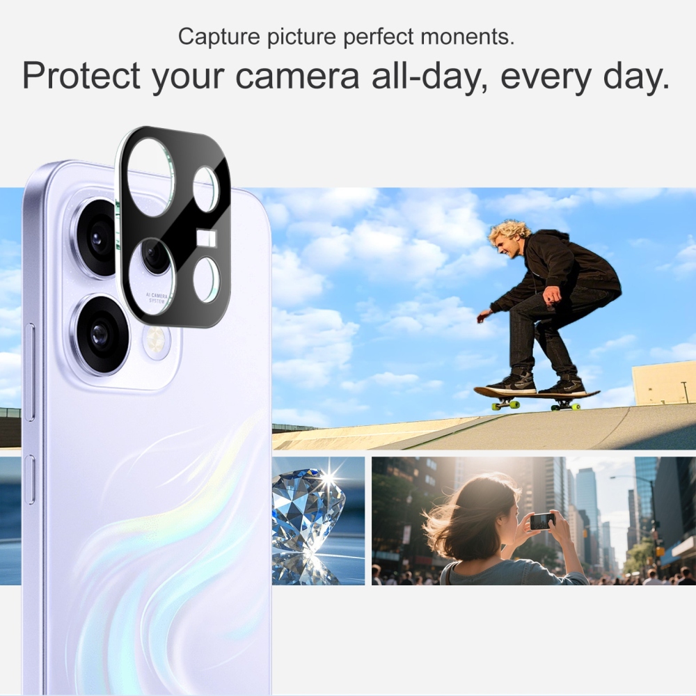 IMK sklo čočky fotoaparátu na mobil Oppo Reno 16 FS 5G - černé