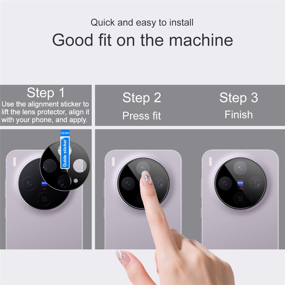 IMK sklo čočky fotoaparátu na mobil Vivo X300 5G - černé