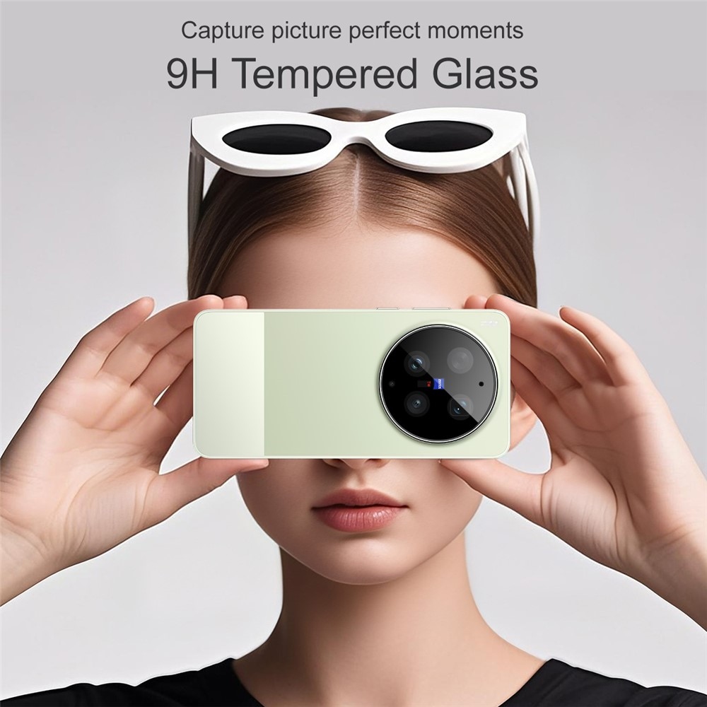 IMK sklo čočky fotoaparátu na mobil Vivo X300 Ultra 5G s aplikačním rámečkem - černé