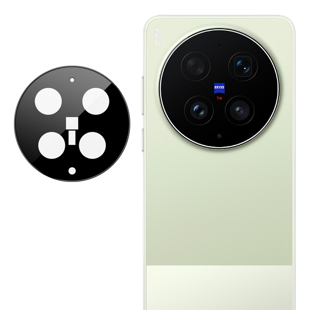 IMK sklo čočky fotoaparátu na mobil Vivo X300 Ultra 5G s aplikačním rámečkem - černé