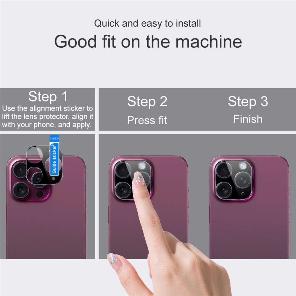 IMK sklo čočky fotoaparátu na mobil Xiaomi 17 - černé