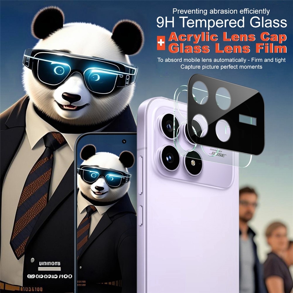 IMK sklo čočky fotoaparátu na mobil Xiaomi Poco F8 Pro 5G - černé