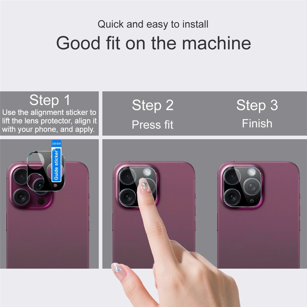 IMK sklo čočky fotoaparátu na mobil Xiaomi Poco M8 5G/Redmi Note 15 5G - černé