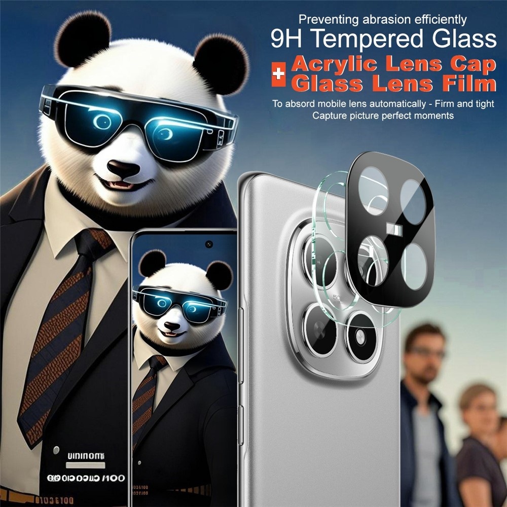 IMK sklo čočky fotoaparátu na mobil Xiaomi Redmi Note 15 4G - černé