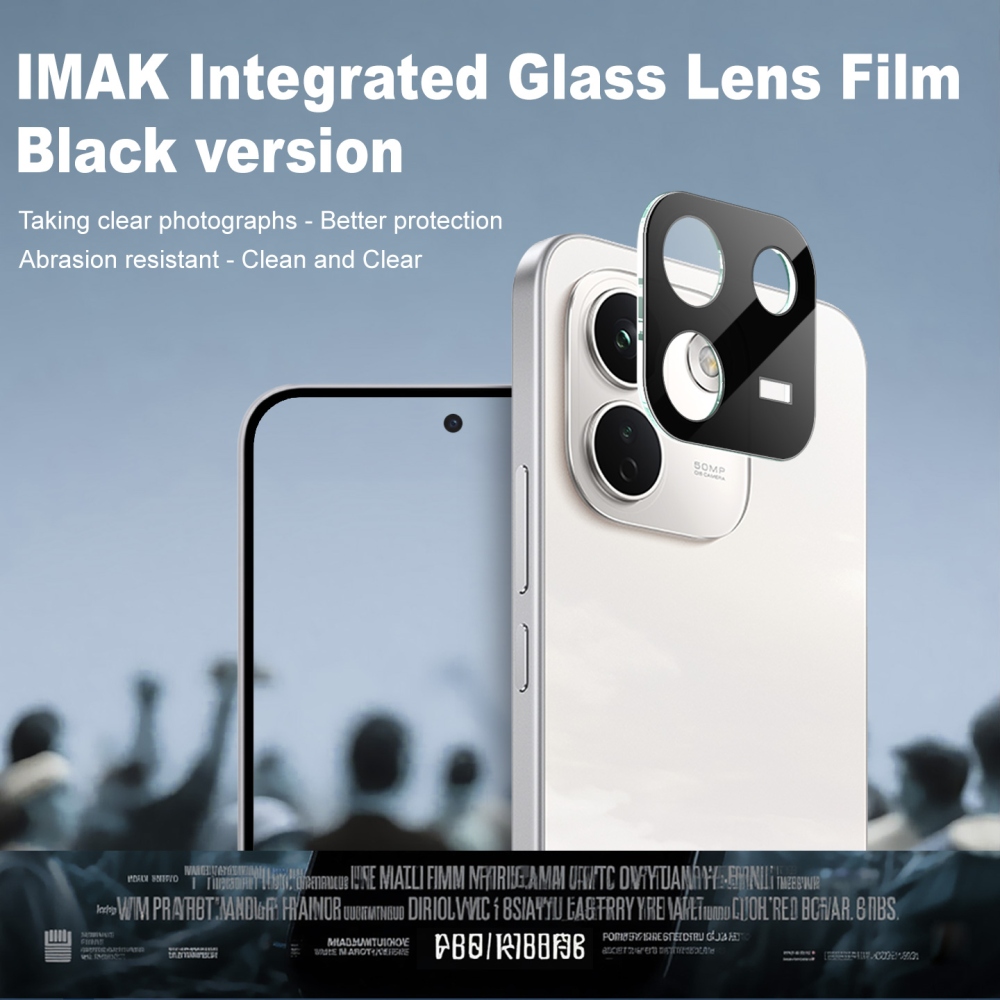 IMK sklo čočky fotoaparátu na mobil Xiaomi Redmi Note 17 Pro Max 5G - černé