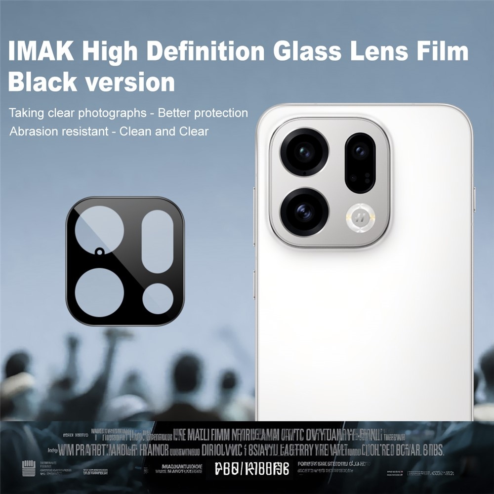 IMK sklo čočky fotoaparátu na Oppo Find X9 5G - černé