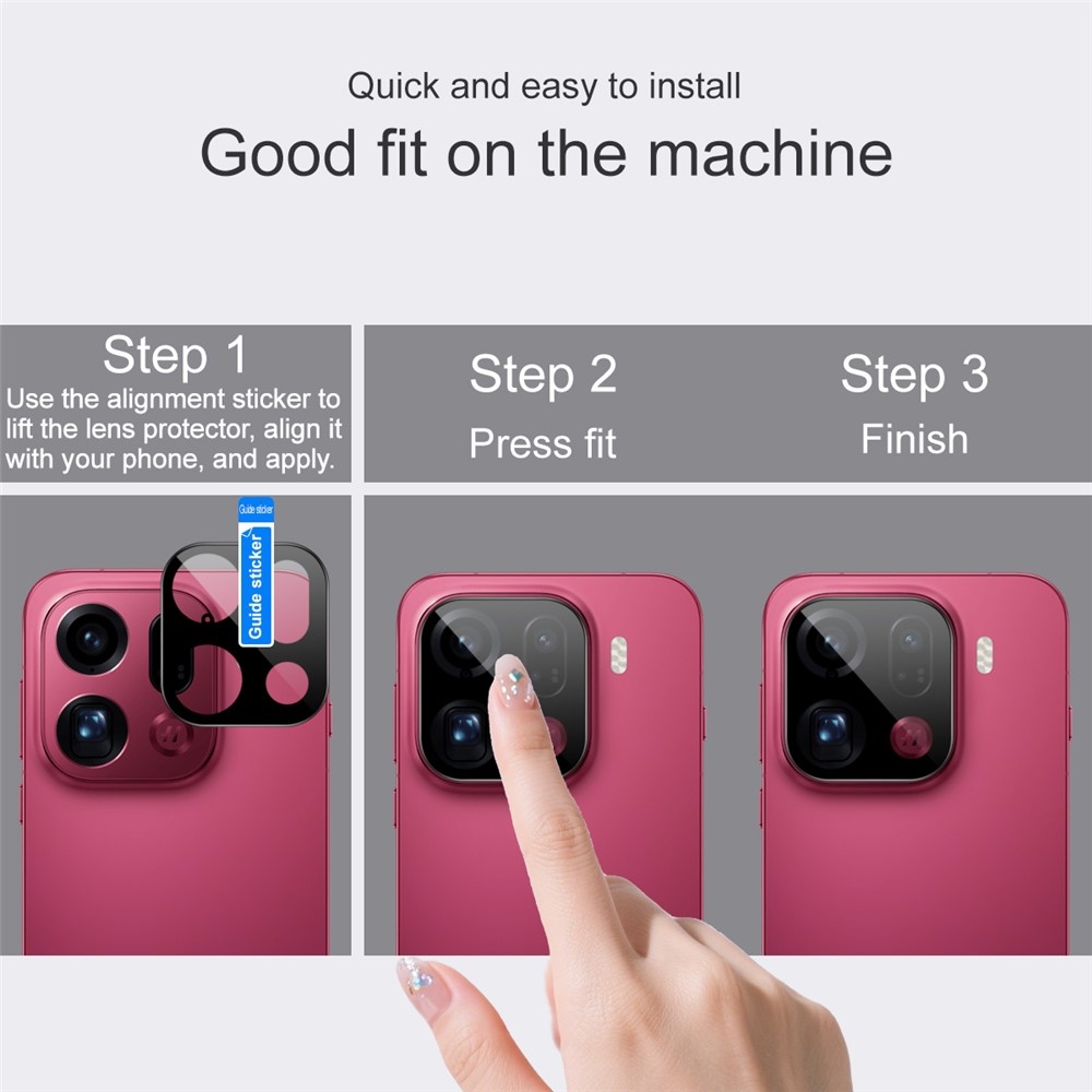 IMK sklo čočky fotoaparátu na Oppo Find X9 Pro 5G - černé