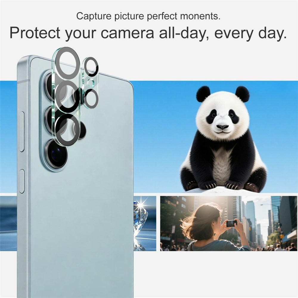 IMK sklo čočky fotoaparátu na Samsung Galaxy S26 Ultra - černé kroužky