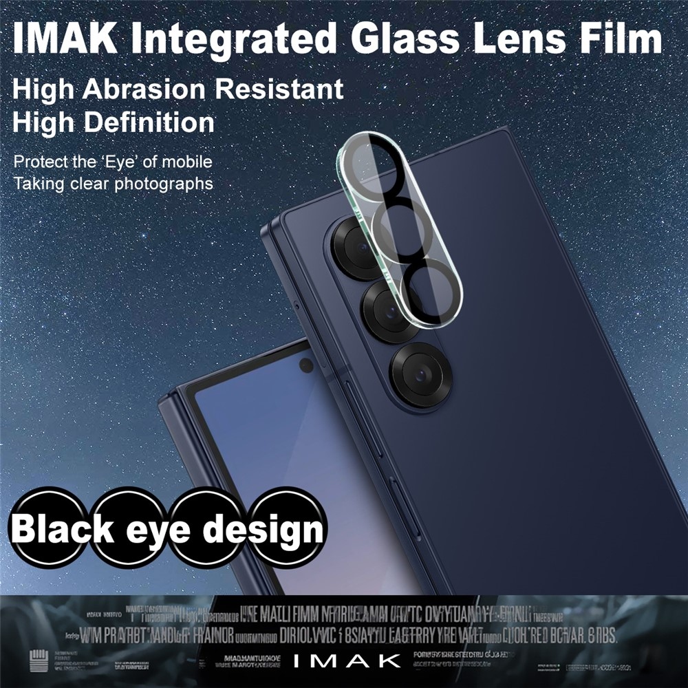 IMK sklo čočky fotoaparátu na Samsung Galaxy Z Fold8 Ultra 5G/Z Fold7 5G - černé kroužky