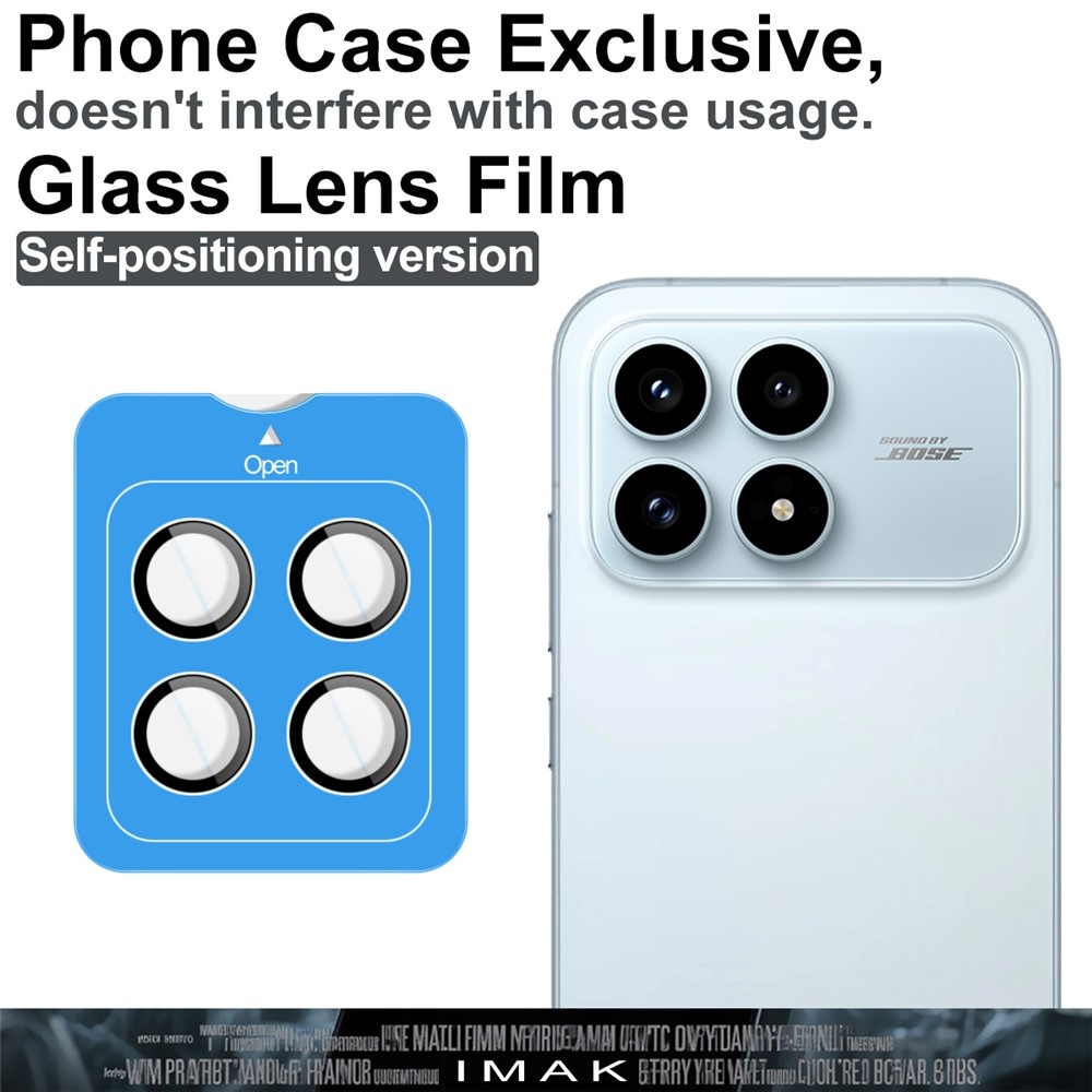 IMK sklo čočky fotoaparátu na Xiaomi Poco F8 Pro 5G (samostatná skla) s aplikačním rámečkem