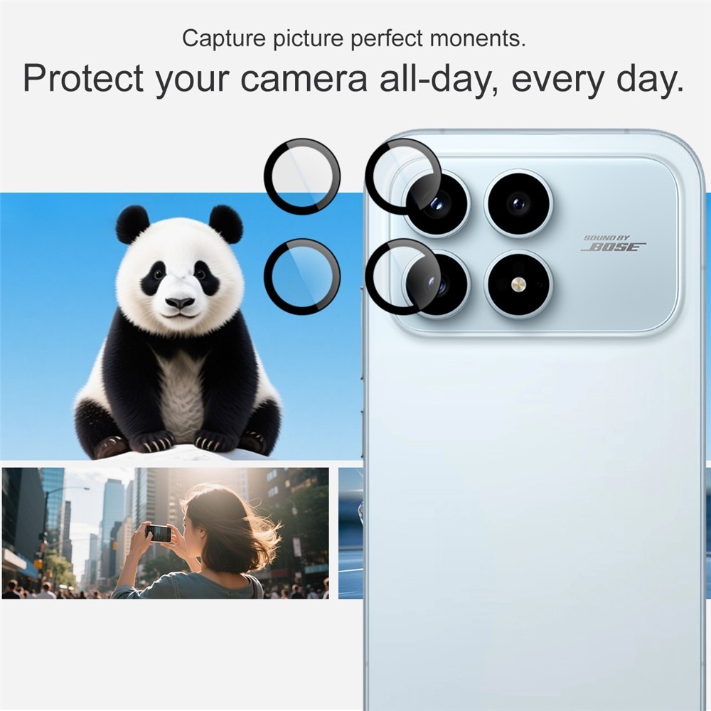 IMK sklo čočky fotoaparátu na Xiaomi Poco F8 Pro 5G (samostatná skla) s aplikačním rámečkem