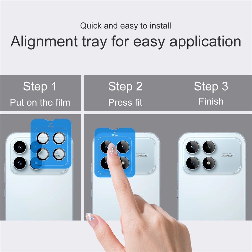 IMK sklo čočky fotoaparátu na Xiaomi Poco F8 Pro 5G (samostatná skla) s aplikačním rámečkem