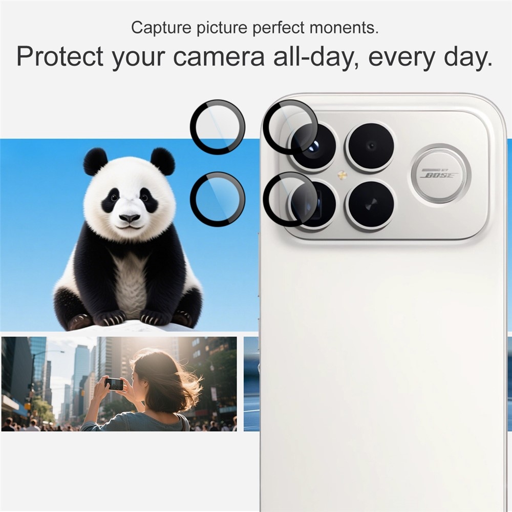 IMK sklo čočky fotoaparátu na Xiaomi Poco F8 Ultra 5G (samostatná skla) s aplikačním rámečkem