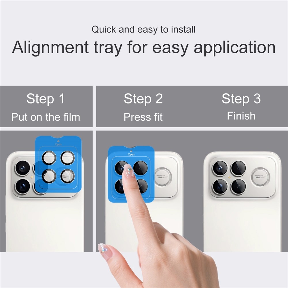 IMK sklo čočky fotoaparátu na Xiaomi Poco F8 Ultra 5G (samostatná skla) s aplikačním rámečkem