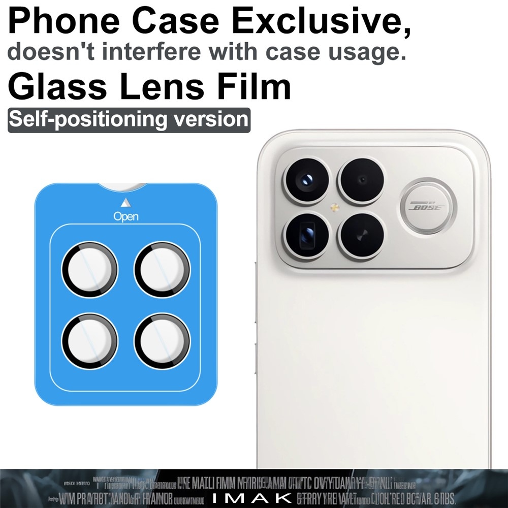 IMK sklo čočky fotoaparátu na Xiaomi Poco F8 Ultra 5G (samostatná skla) s aplikačním rámečkem