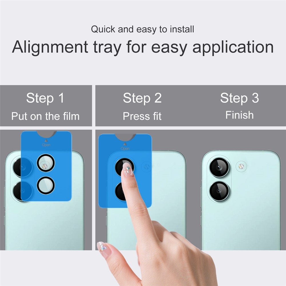 IMK sklo čočky fotoaparátu na Xiaomi Poco X8 Pro 5G (samostatná skla) s aplikačním rámečkem