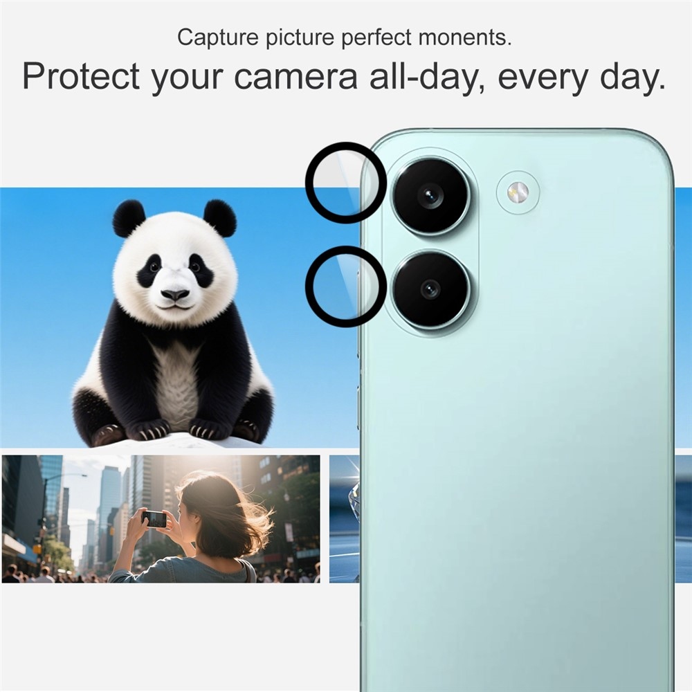 IMK sklo čočky fotoaparátu na Xiaomi Poco X8 Pro 5G (samostatná skla) s aplikačním rámečkem