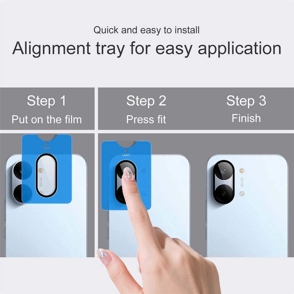 IMK sklo čočky fotoaparátu na Xiaomi Poco X8 Pro Max 5G (samostatná skla) s aplikačním rámečkem