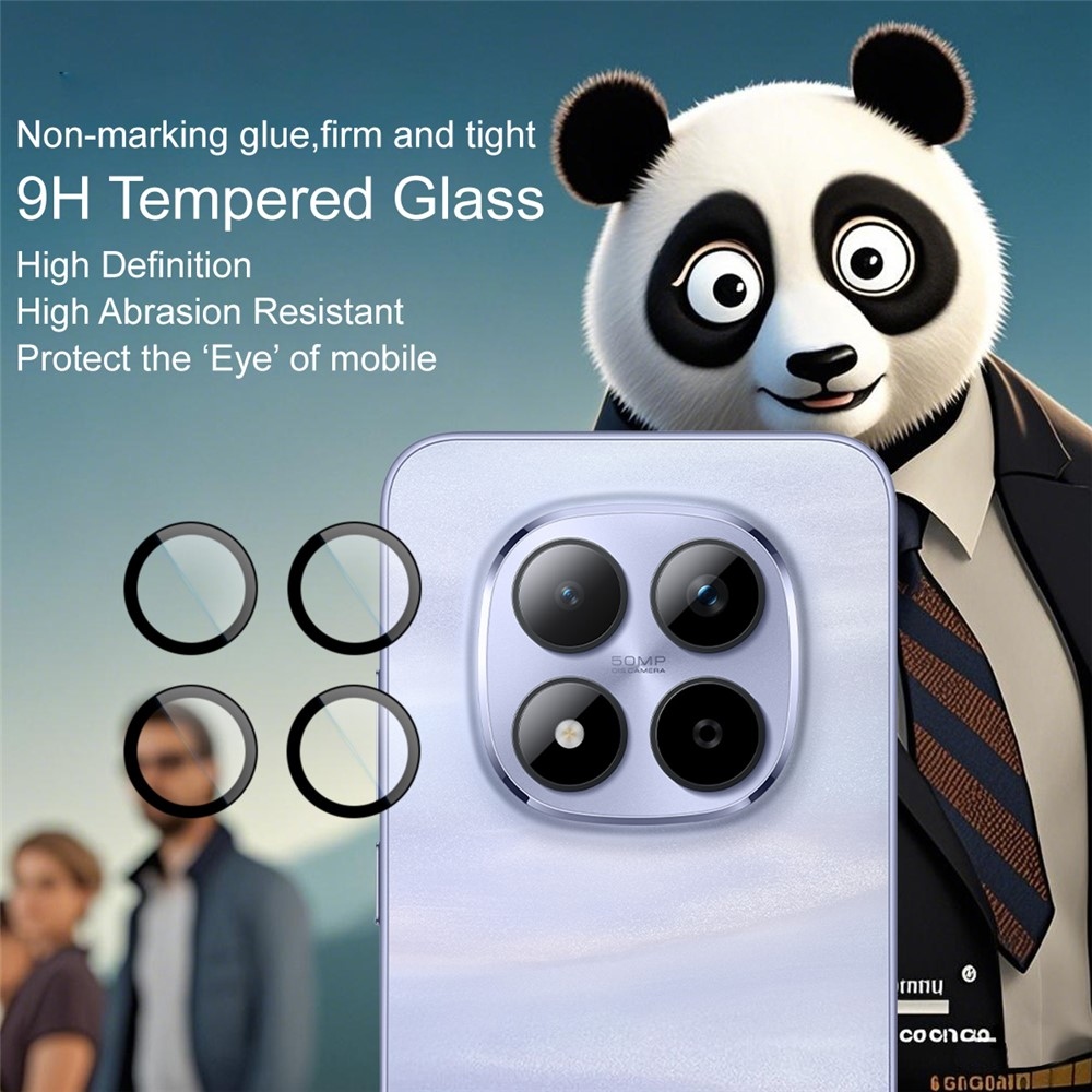 IMK sklo čočky fotoaparátu na Xiaomi Redmi Note 15 Pro+ 5G/ Note 15 Pro 5G (samostatná skla) s aplikačním rámečkem