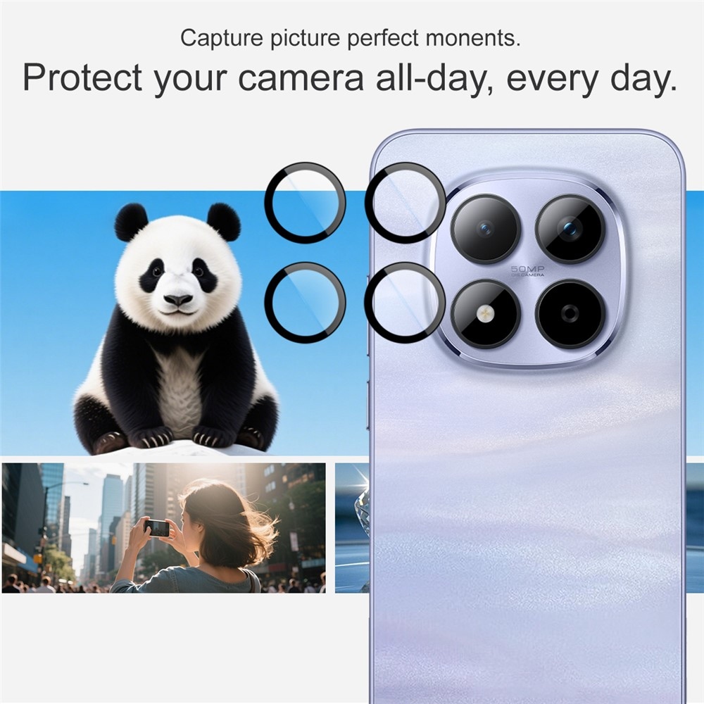 IMK sklo čočky fotoaparátu na Xiaomi Redmi Note 15 Pro+ 5G/ Note 15 Pro 5G (samostatná skla) s aplikačním rámečkem