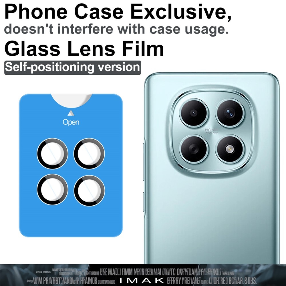 IMK sklo čočky fotoaparátu pro Xiaomi Poco M8 5G/Redmi Note 15 5G (samostatná skla) s aplikačním rámečkem