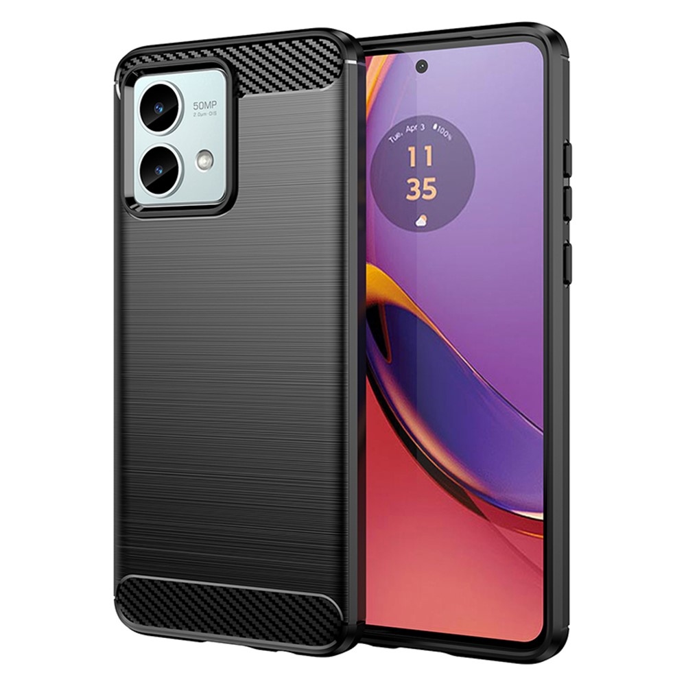 Carbon odolný gelový obal na Motorola Moto G84 5G - černý
