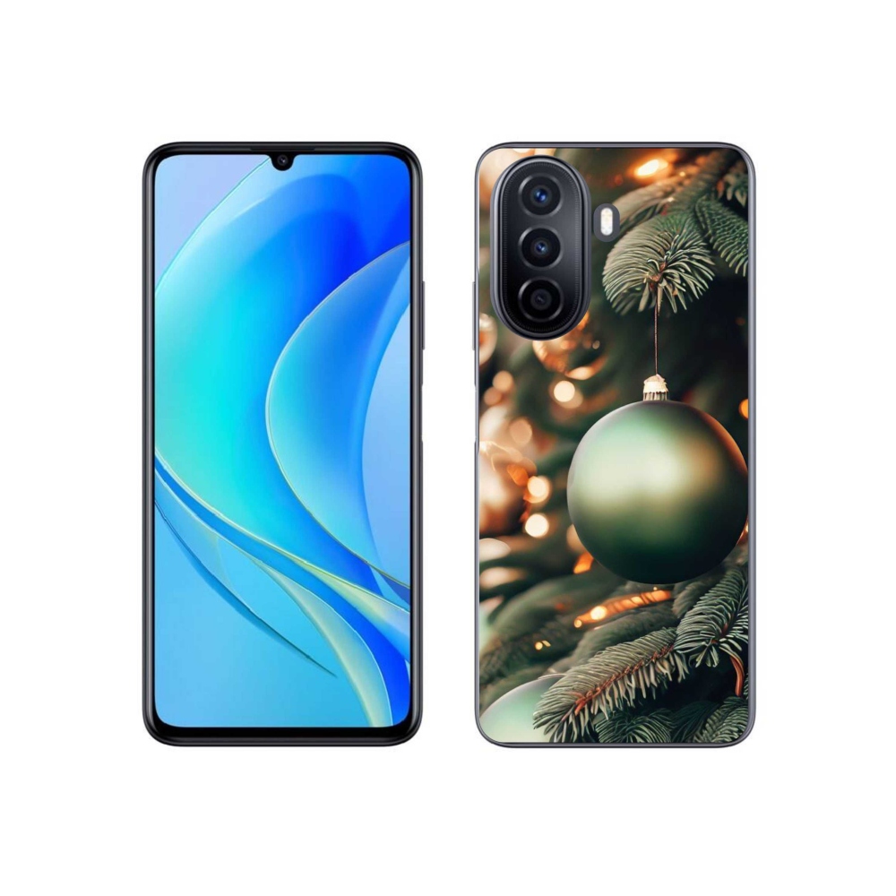 Gelový kryt mmCase na Huawei Nova Y70 - vánoční ozdoby 1