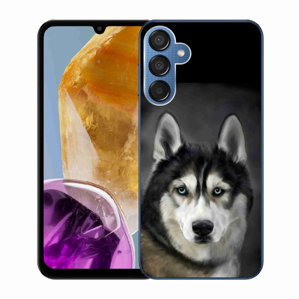 Gelový obal mmCase na Samsung Galaxy M15 5G - husky