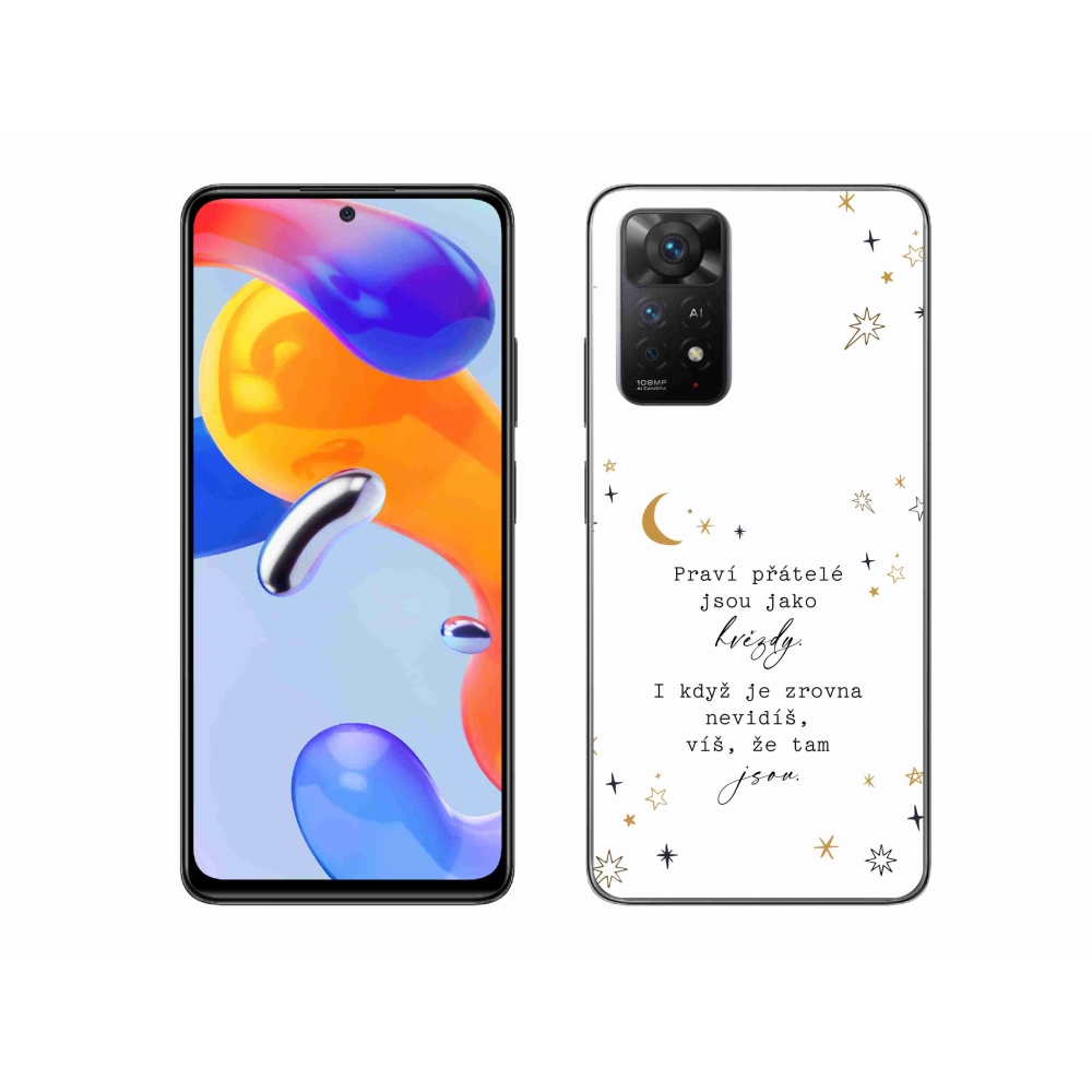 Gelový kryt mmCase na Xiaomi Redmi Note 11 Pro 4G/5G - citát 6 bílé pozadí