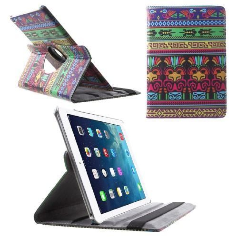 Inspire PU kožené pouzdro na iPad Air 2 - africký motiv