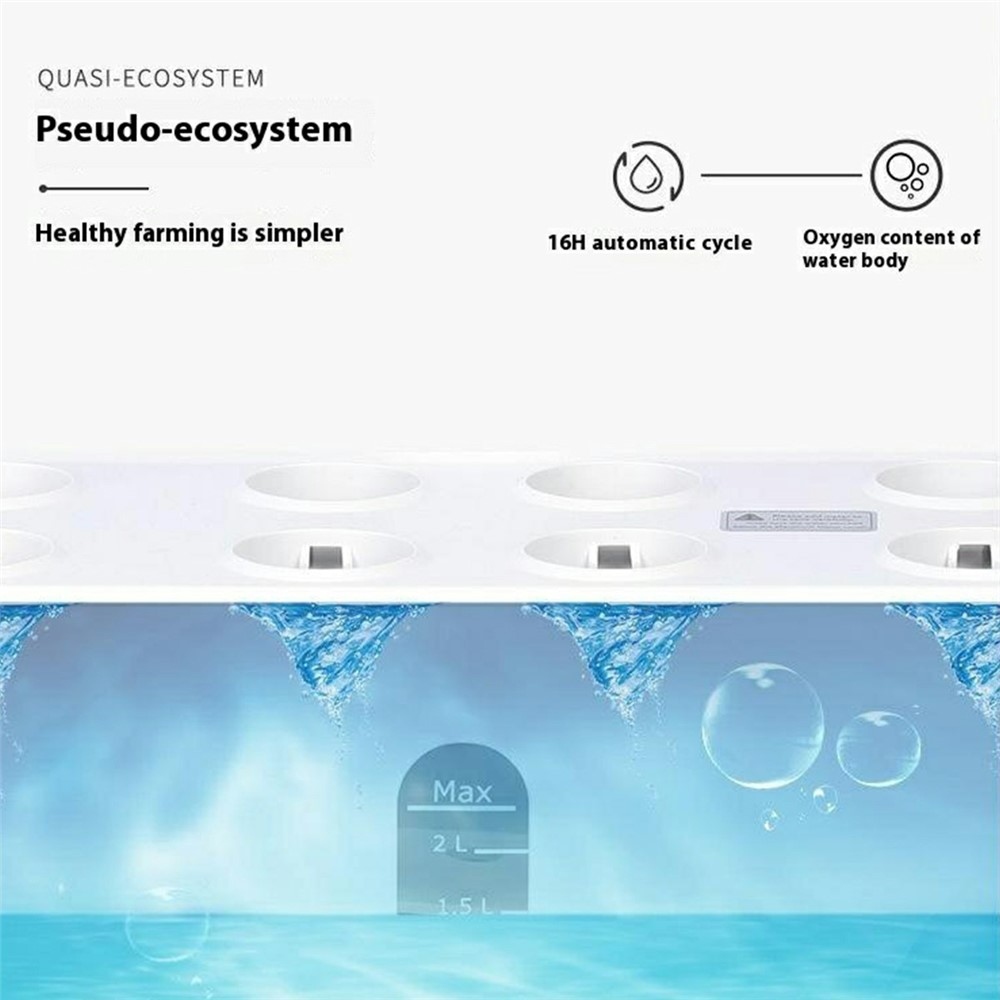 Inteligentní hydroponický květináč s LED světlem pro domácí pěstování bylinek