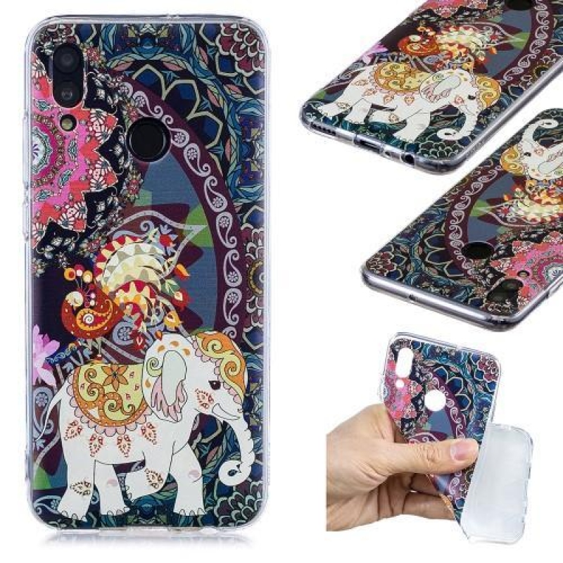 Interest gelový obal na mobil Honor 10 Lite a Huawei P Smart (2019) - etno slon