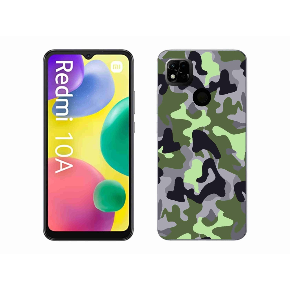 Gelový kryt mmCase na Xiaomi Redmi 10A - maskáčový vzor 7