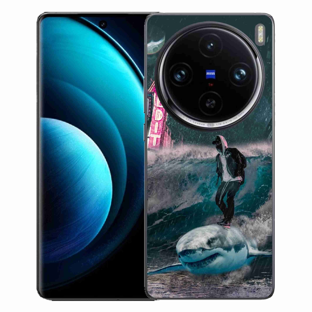Gelový kryt mmCase na Vivo X100 Pro 5G - žralok