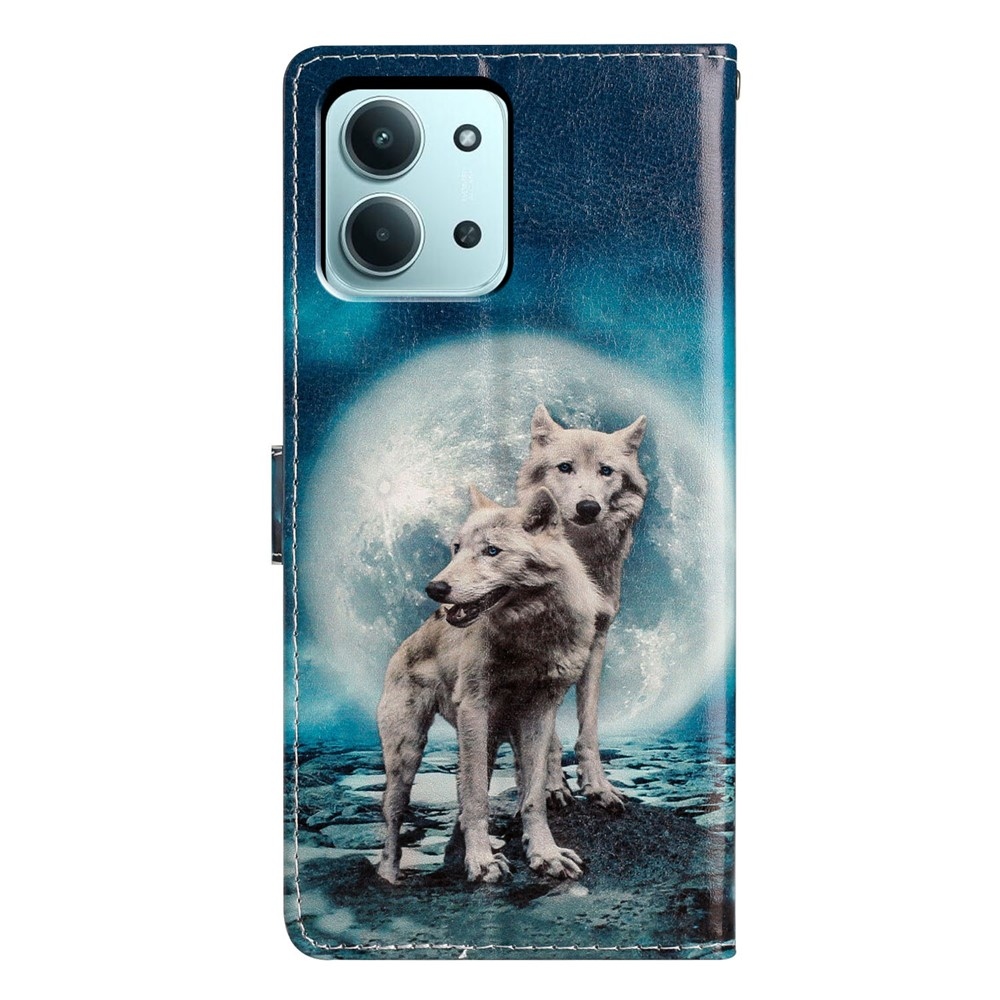 Unique knížkové pouzdro na Xiaomi Redmi 15C 4G/5G (173mm) - dva vlci