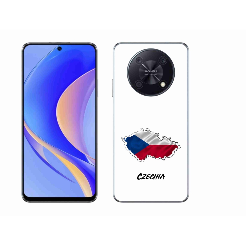 Gelový kryt mmCase na Huawei Nova Y90 - Czechia bílé pozadí