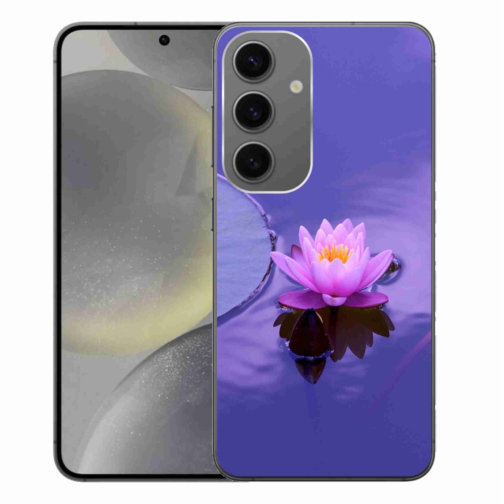 Gelový obal mmCase na Samsung Galaxy S24+ - květ na hladině