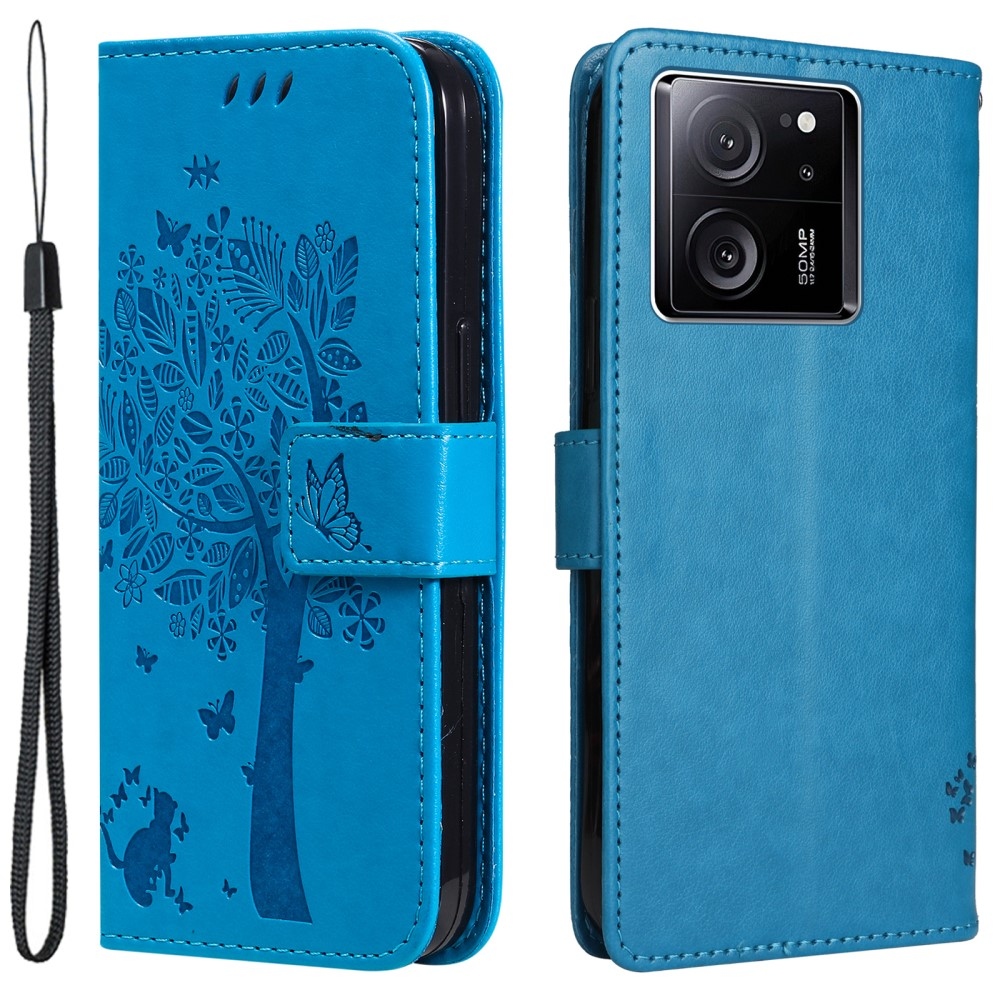 Tree knížkové pouzdro na Xiaomi 13T/13T Pro - modré