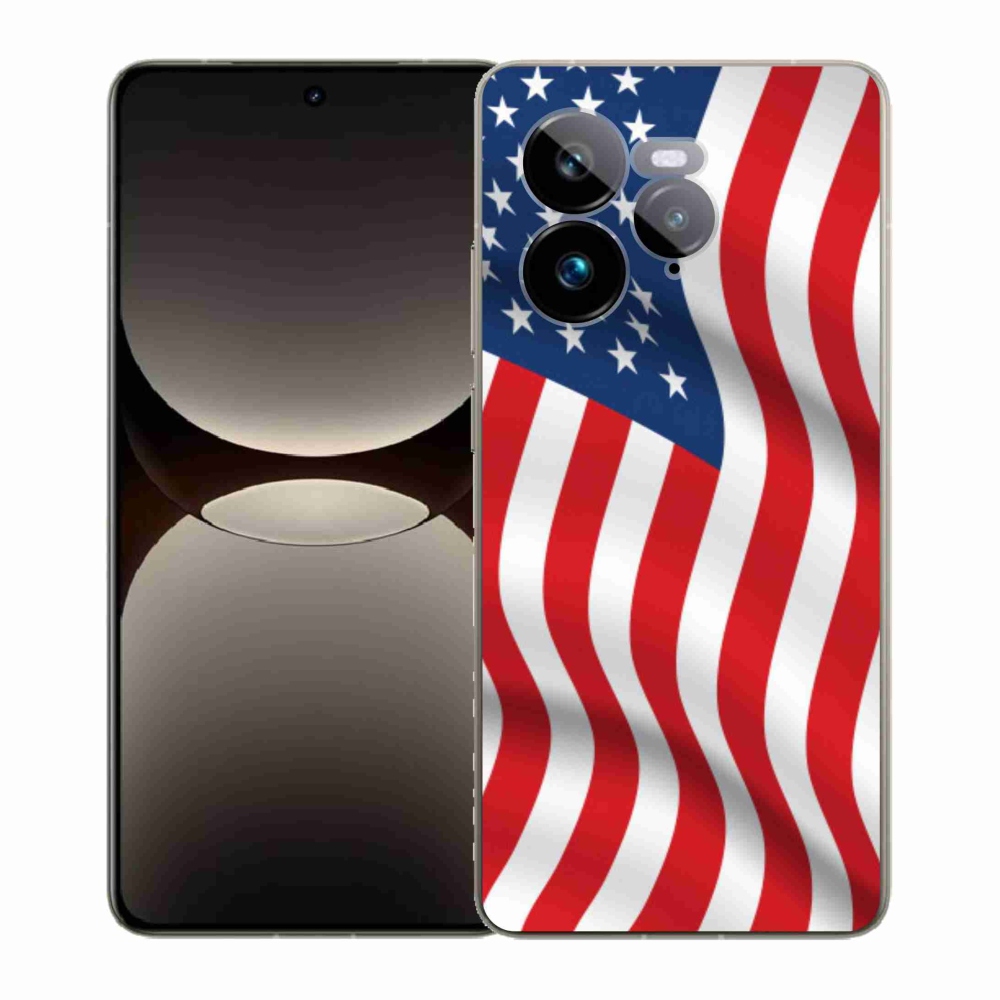 Gelový kryt mmCase na Realme GT 7 Pro 5G - USA vlajka
