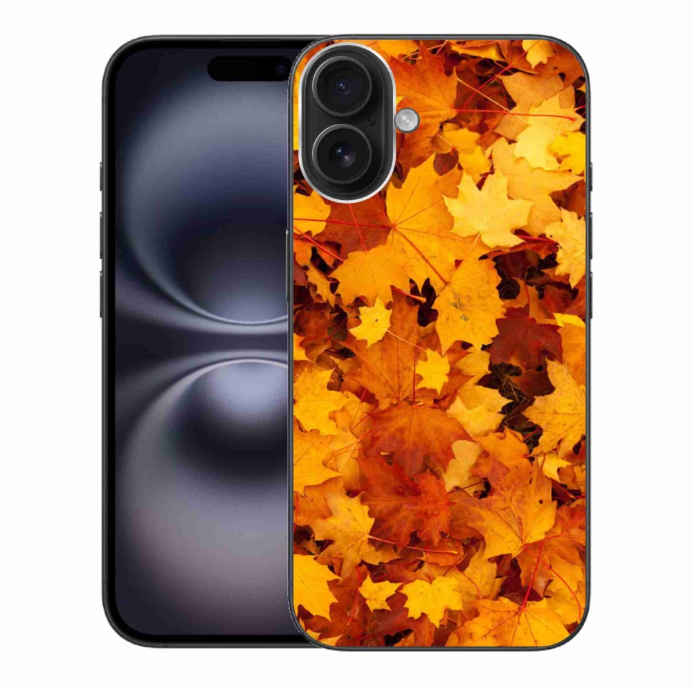 Gelový kryt mmCase na iPhone 16 Plus - javorové listy