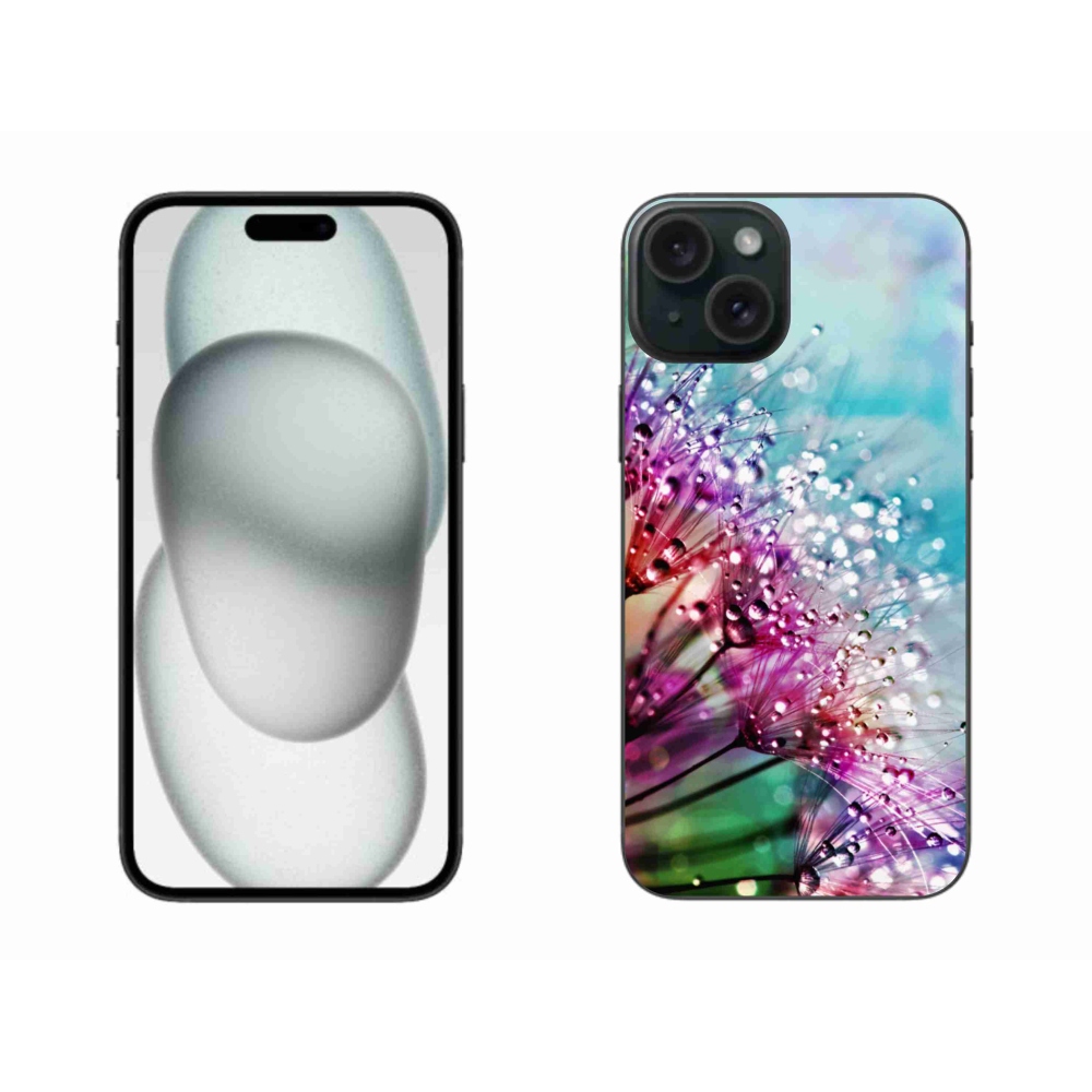 Gelový kryt mmCase na iPhone 15 Plus - barevné květy