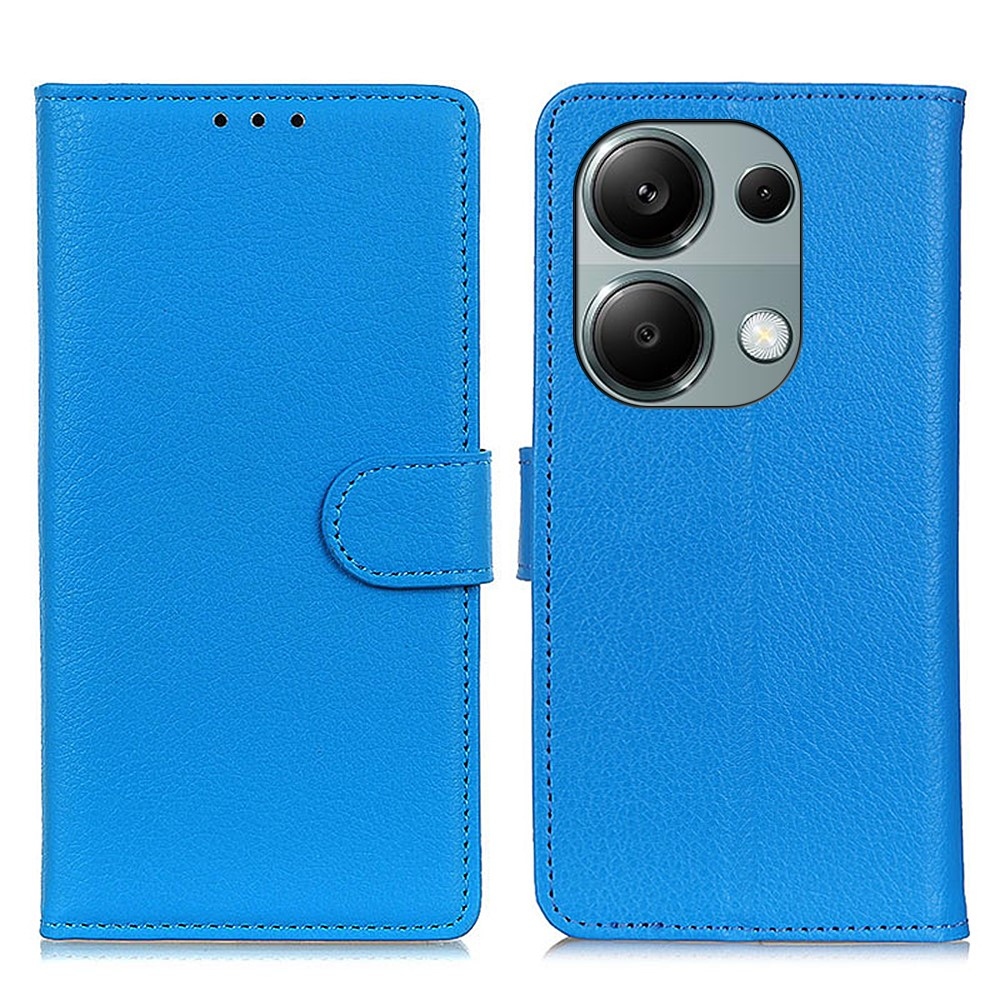 Litchie knížkové pouzdro na Xiaomi Redmi Note 13 Pro 4G/Poco M6 Pro - modré