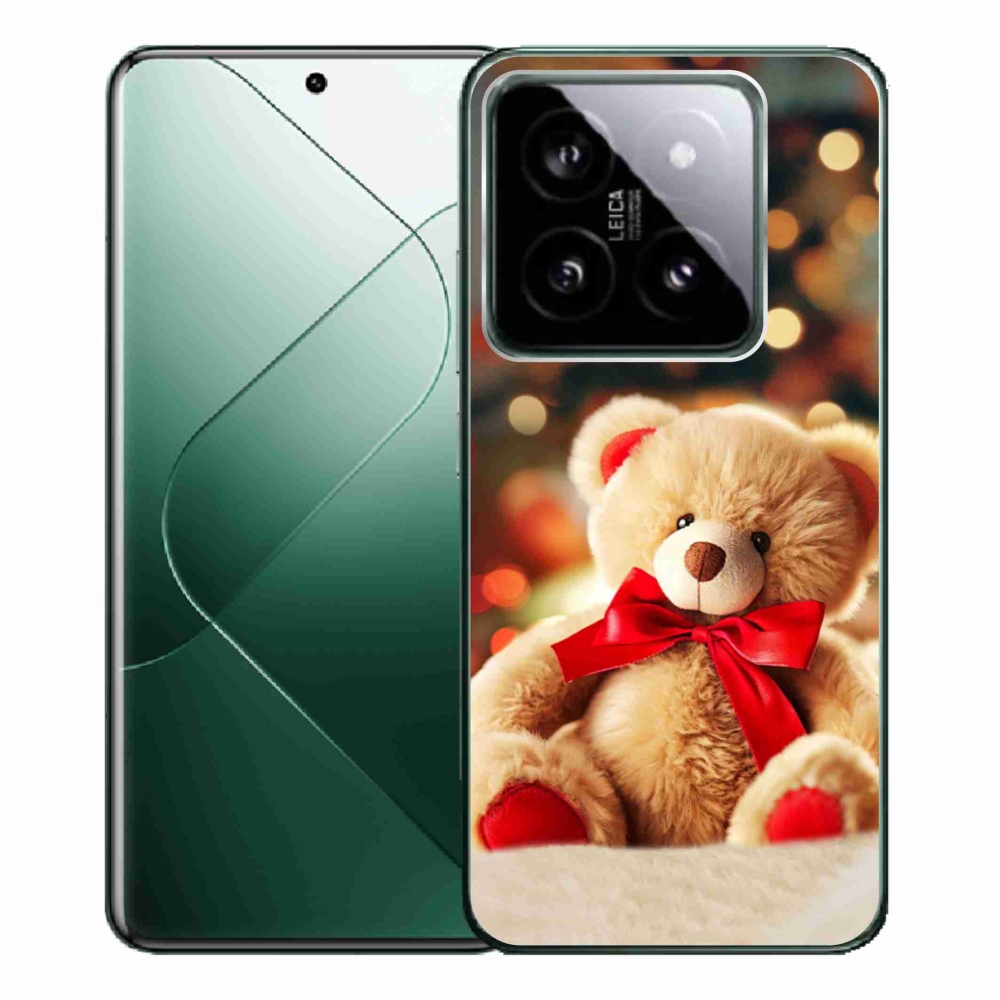 Gelový kryt mmCase na Xiaomi 14 Pro - plyšový medvídek