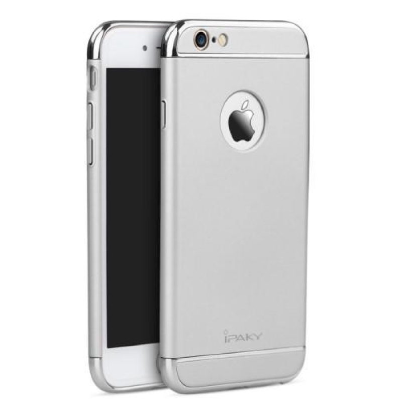 iPaky 3v1 odolný plastový obal na iPhone 6 Plus a iPhone 6s Plus - stříbrný