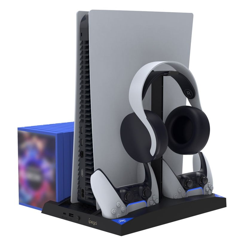 iPega P5013 Charger and Cooling Station pro PS5 a PS5 Controller Black
