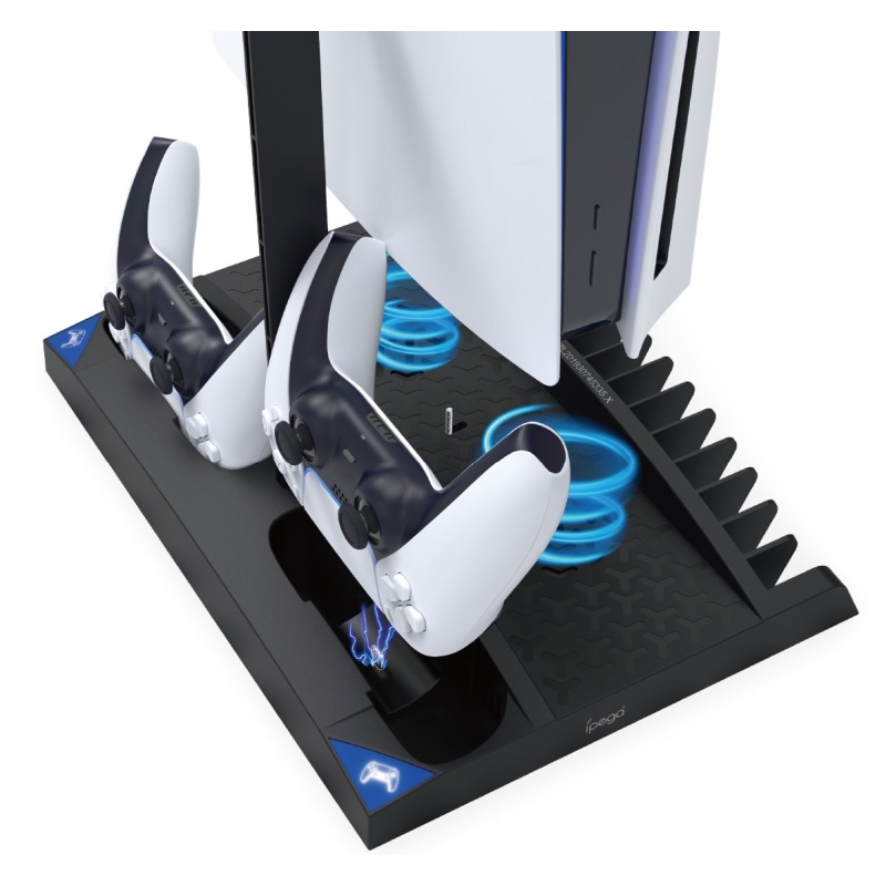 iPega P5013 Charger and Cooling Station pro PS5 a PS5 Controller Black