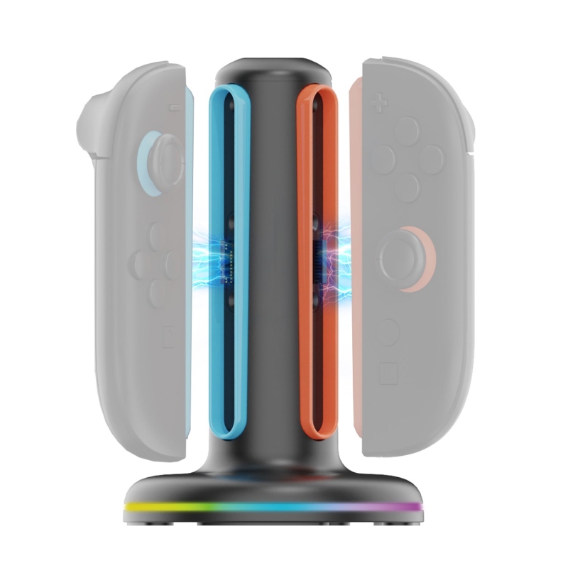 iPega SW2052 Nabíjecí Stanice s RGB pro JoyCon Ovladače Nintendo Switch 2 Black