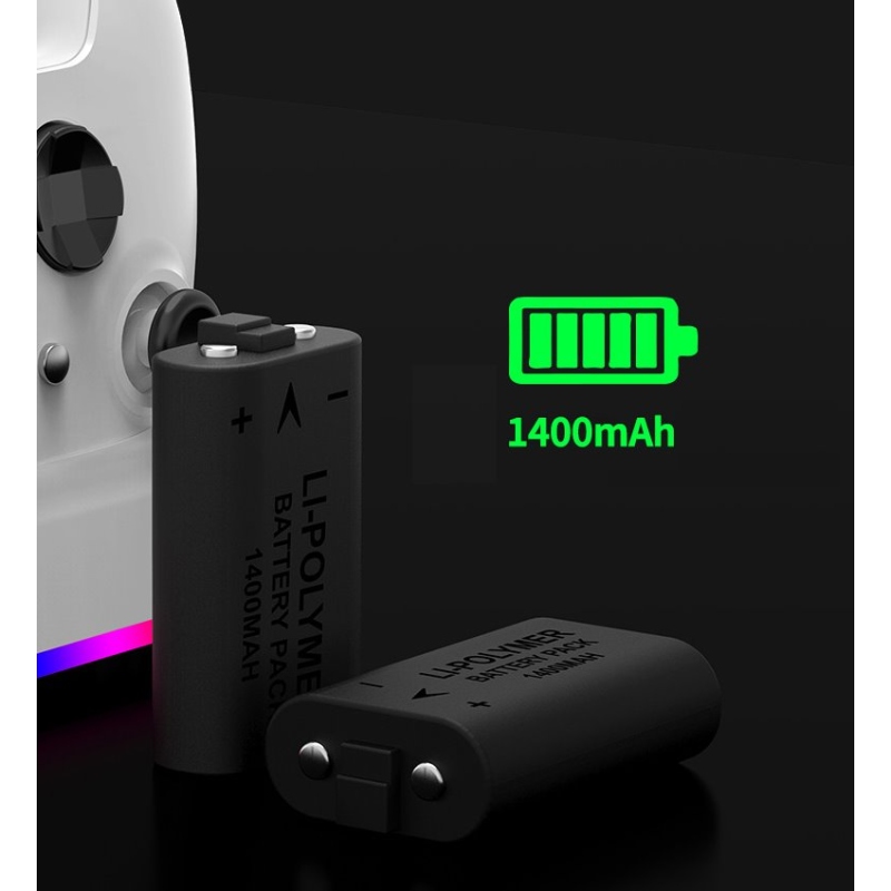 iPega XBS011S Multifunkční Nabíjecí RGB Stojan s Chlazením pro Xbox Series S + 2ks Baterií