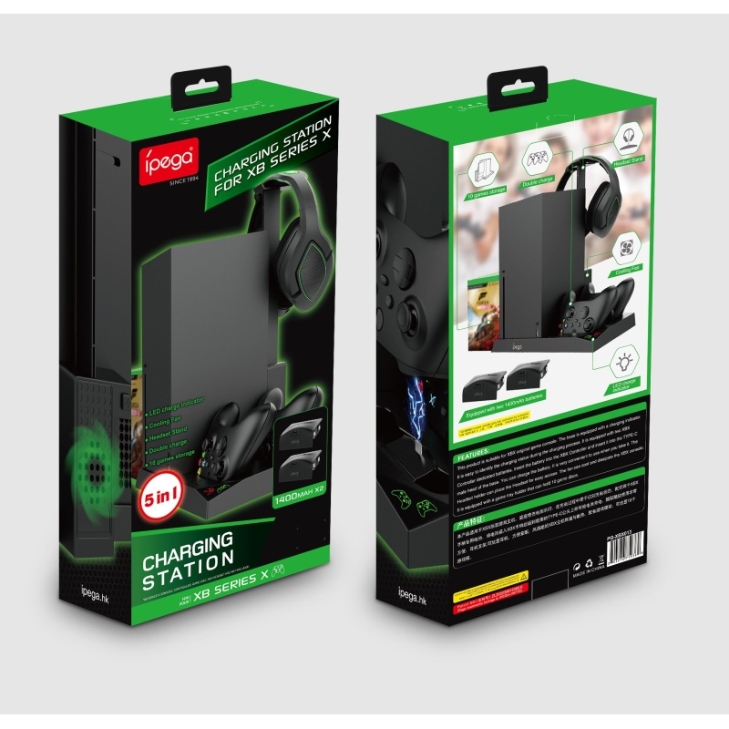 iPega XBX013 Multifunkční Nabíjecí stojan pro Xbox